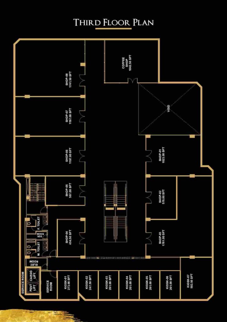 V 8 3rd Floor Plan