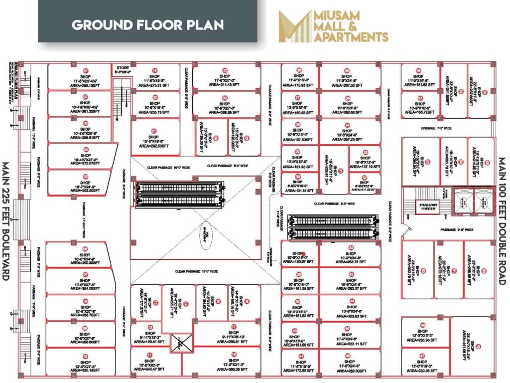 Miusam Mall Ground Floor Plan-min